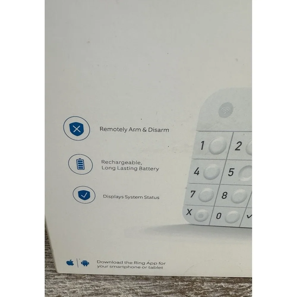 Sealed Box RING Alarm Keypad Security NEW In Box Install Accessories